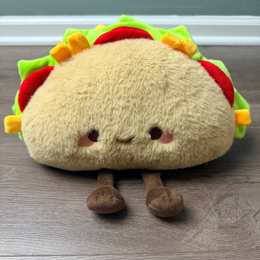 🌮 Weighted Plush Taco Soft Toy - Anxiety Relief, Calming Snuggle Friend - 12”